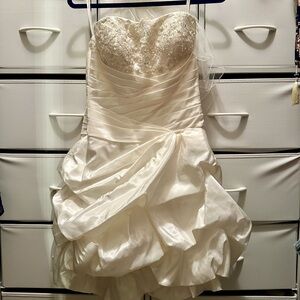 Moonlight Bridal Strapless Cream Dress